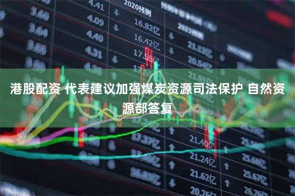 港股配资 代表建议加强煤炭资源司法保护 自然资源部答复